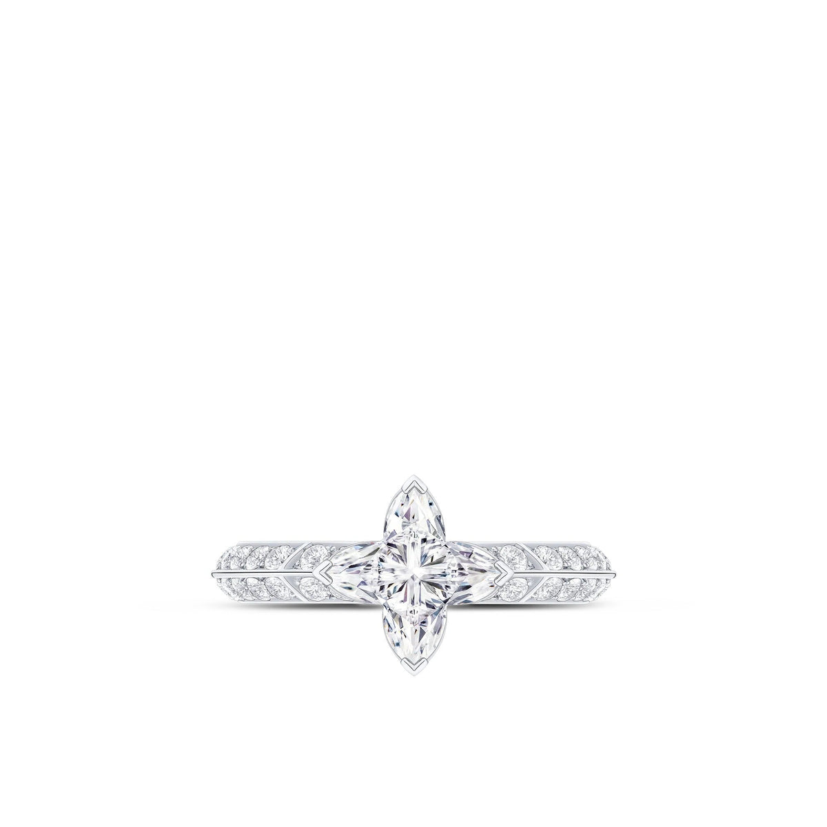 LV Diamonds Pavé Solitaire, LV Monogram Star cut