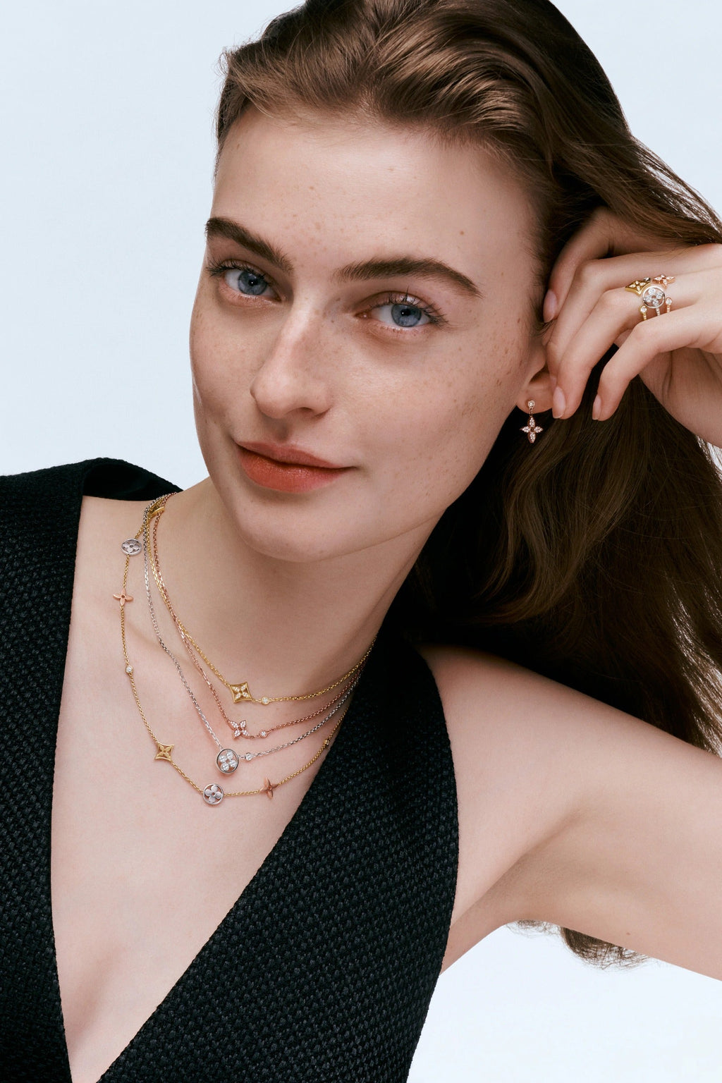 Idylle Blossom Pendant, Yellow Gold And Diamonds
