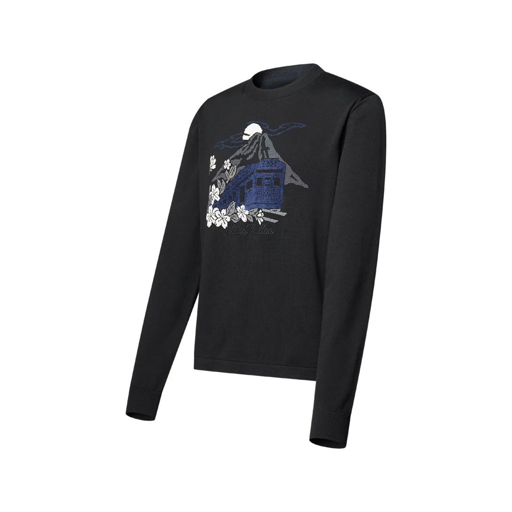 Knitted Long-Sleeved Crewneck