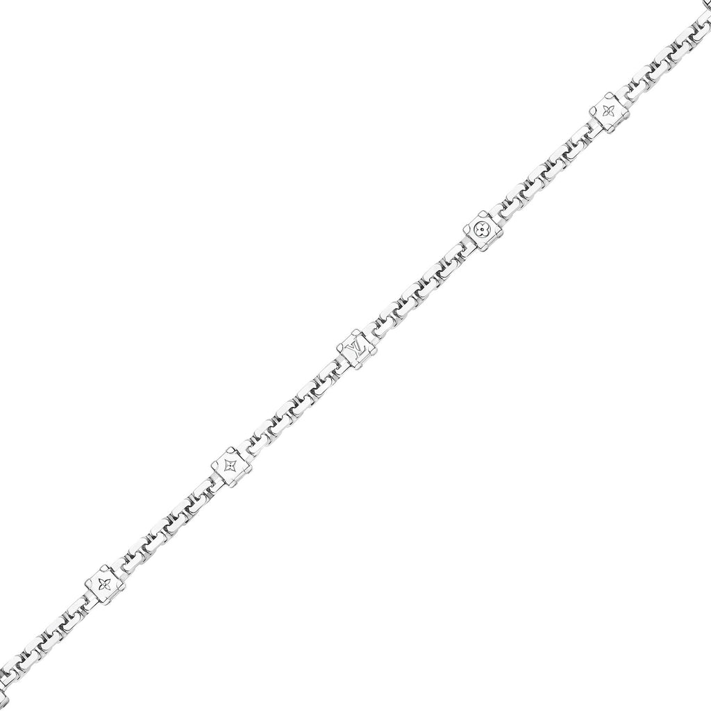 Les Gastons Vuitton Trunk Bracelet, White Gold and Diamonds
