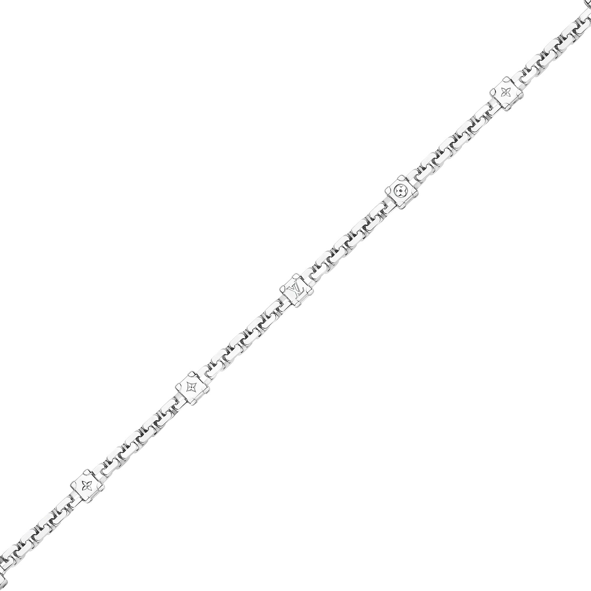 Les Gastons Vuitton Trunk Bracelet, White Gold and Diamonds
