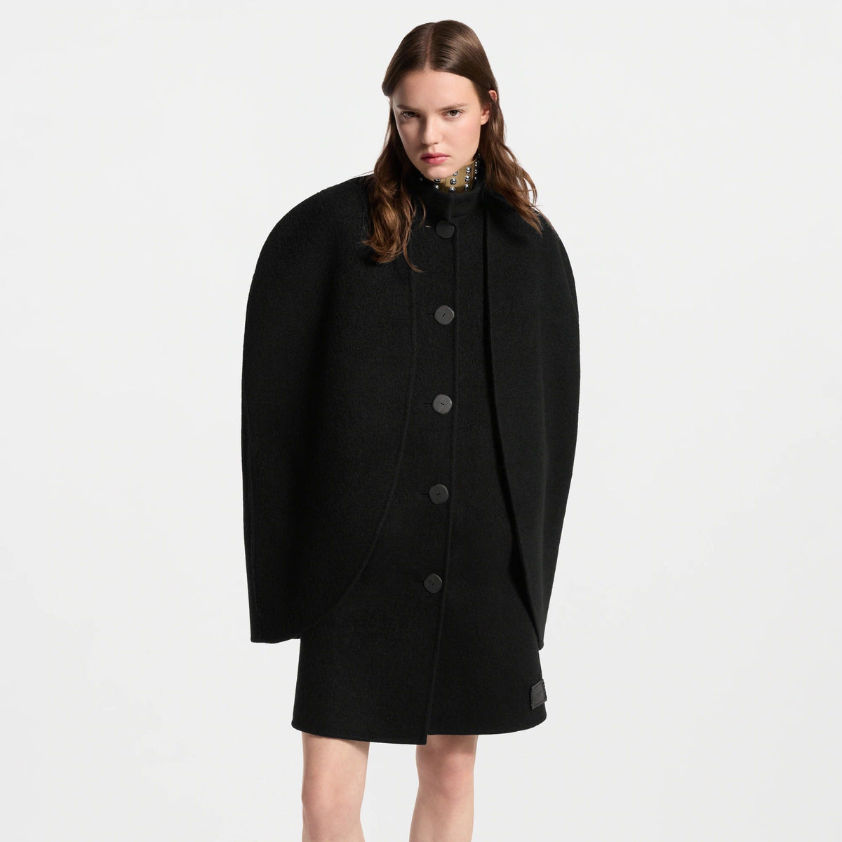 Layered Cape Coat