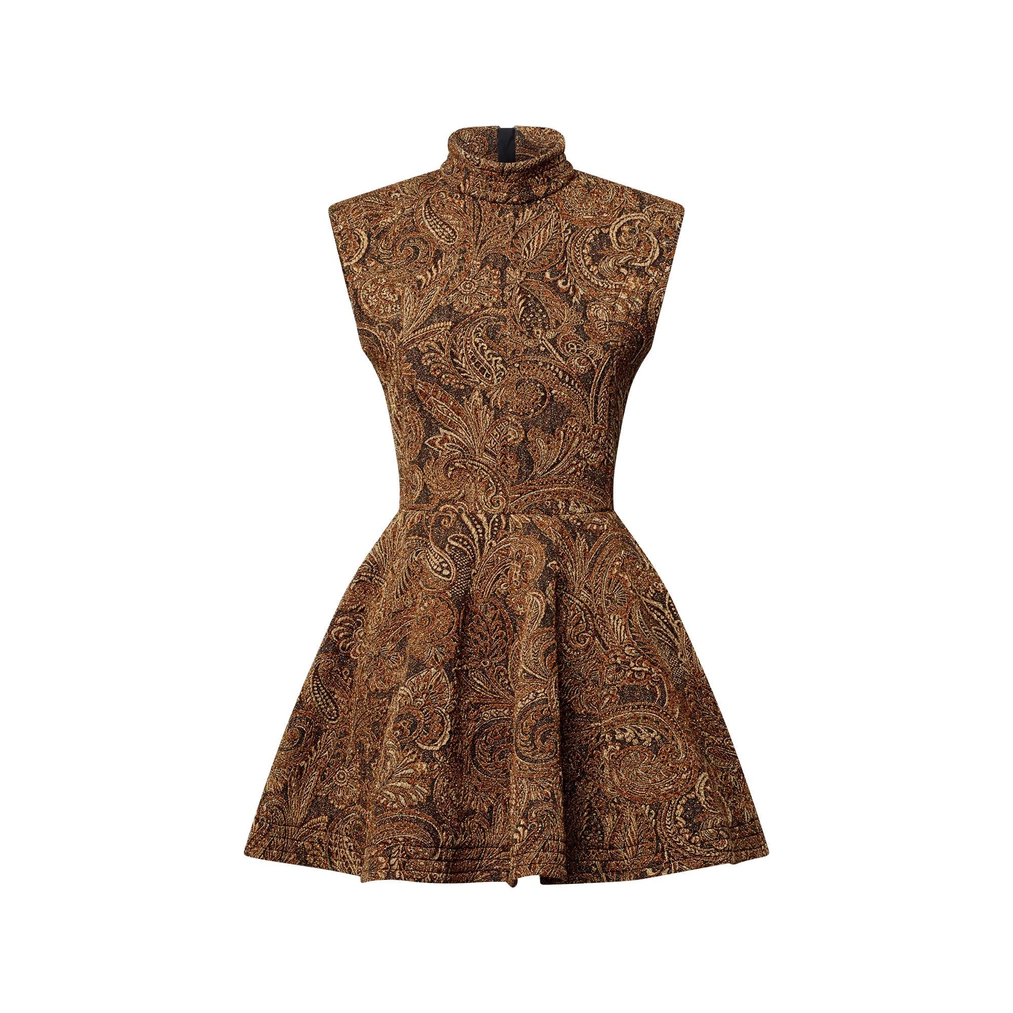 Lurex Jacquard A-Line Dress