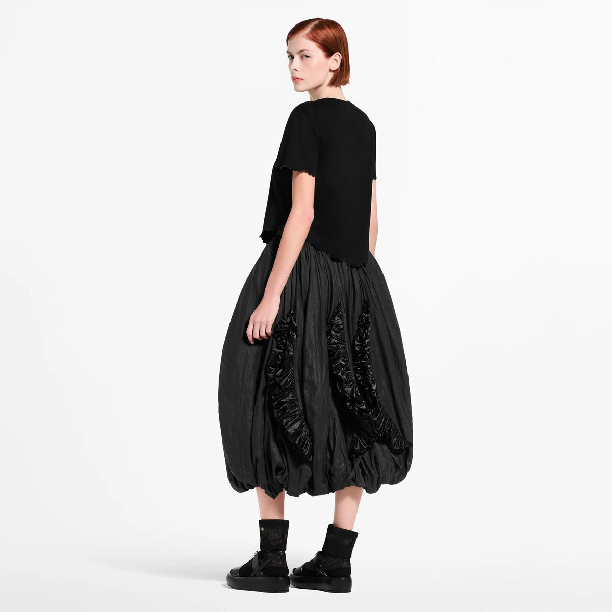 Scallop Hem Crop Top
