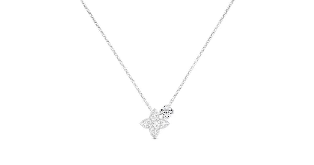 LV Diamonds Double Pendant, Round Brilliant cut