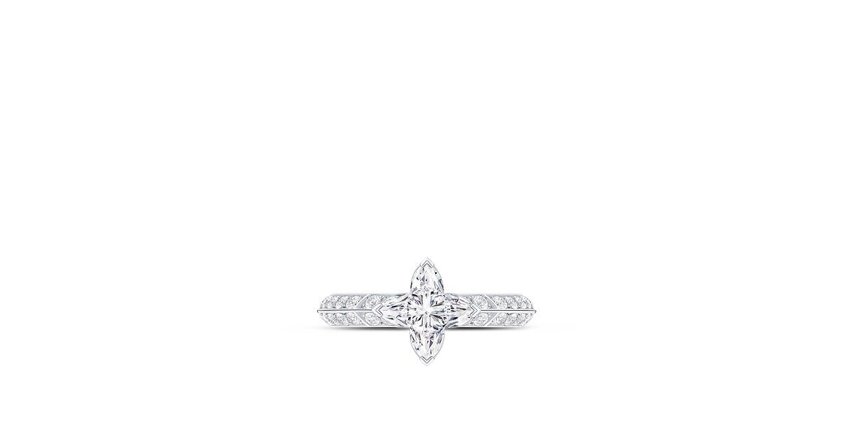 LV Diamonds Pavé Solitaire, LV Monogram Star Cut