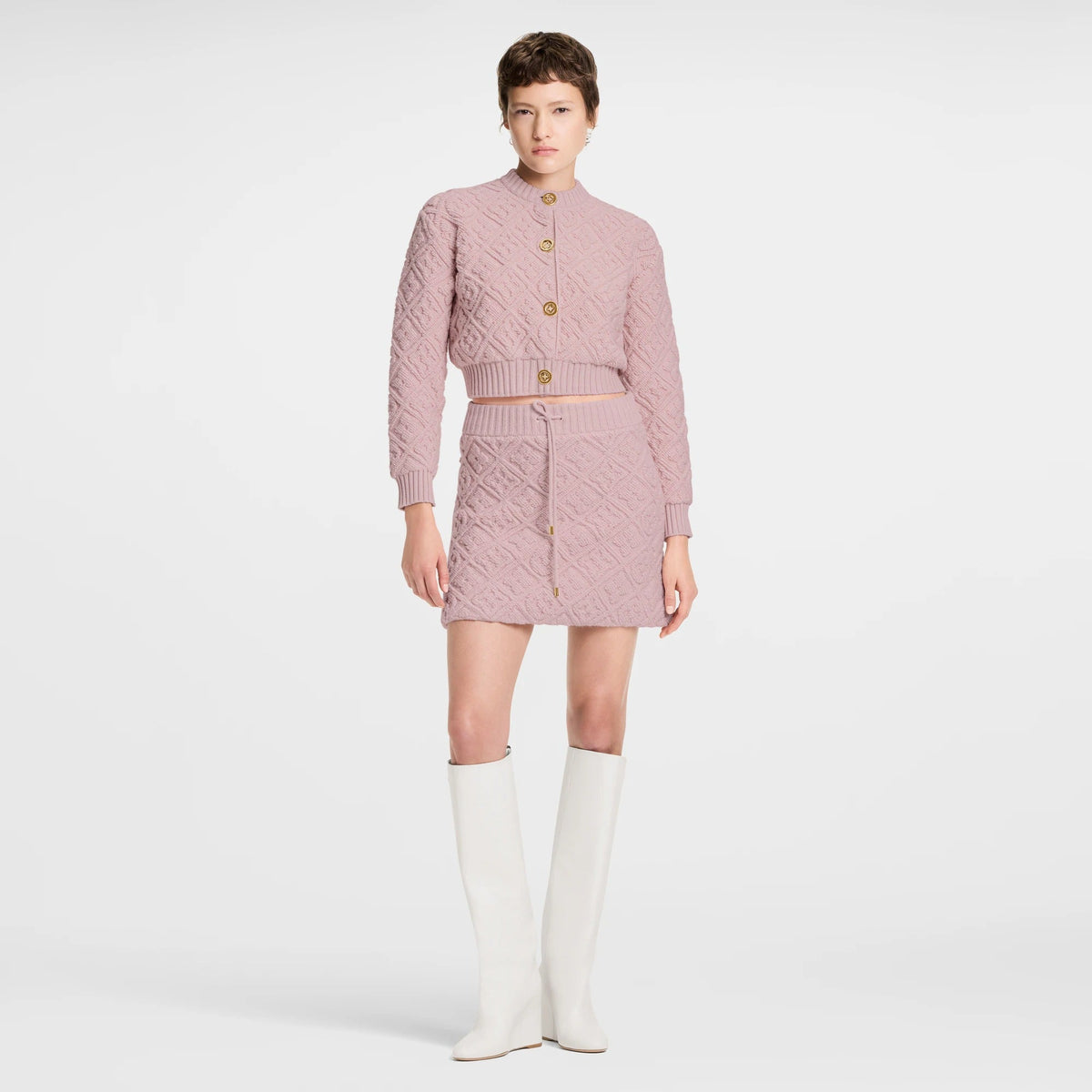 Monogram Toweling Mini Skirt
