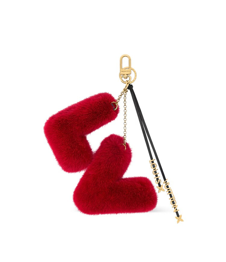 LV Initials Key Holder And Bag Charm