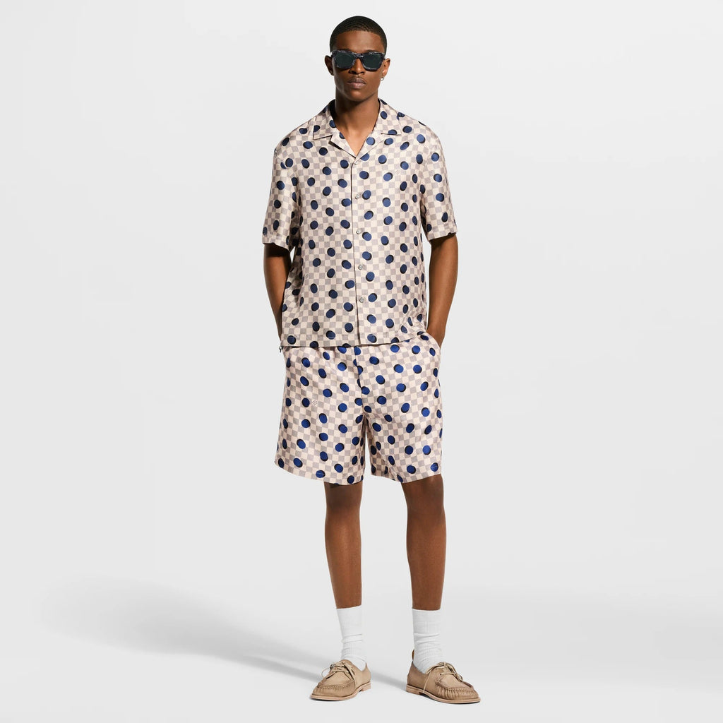 Damier Silk Shorts