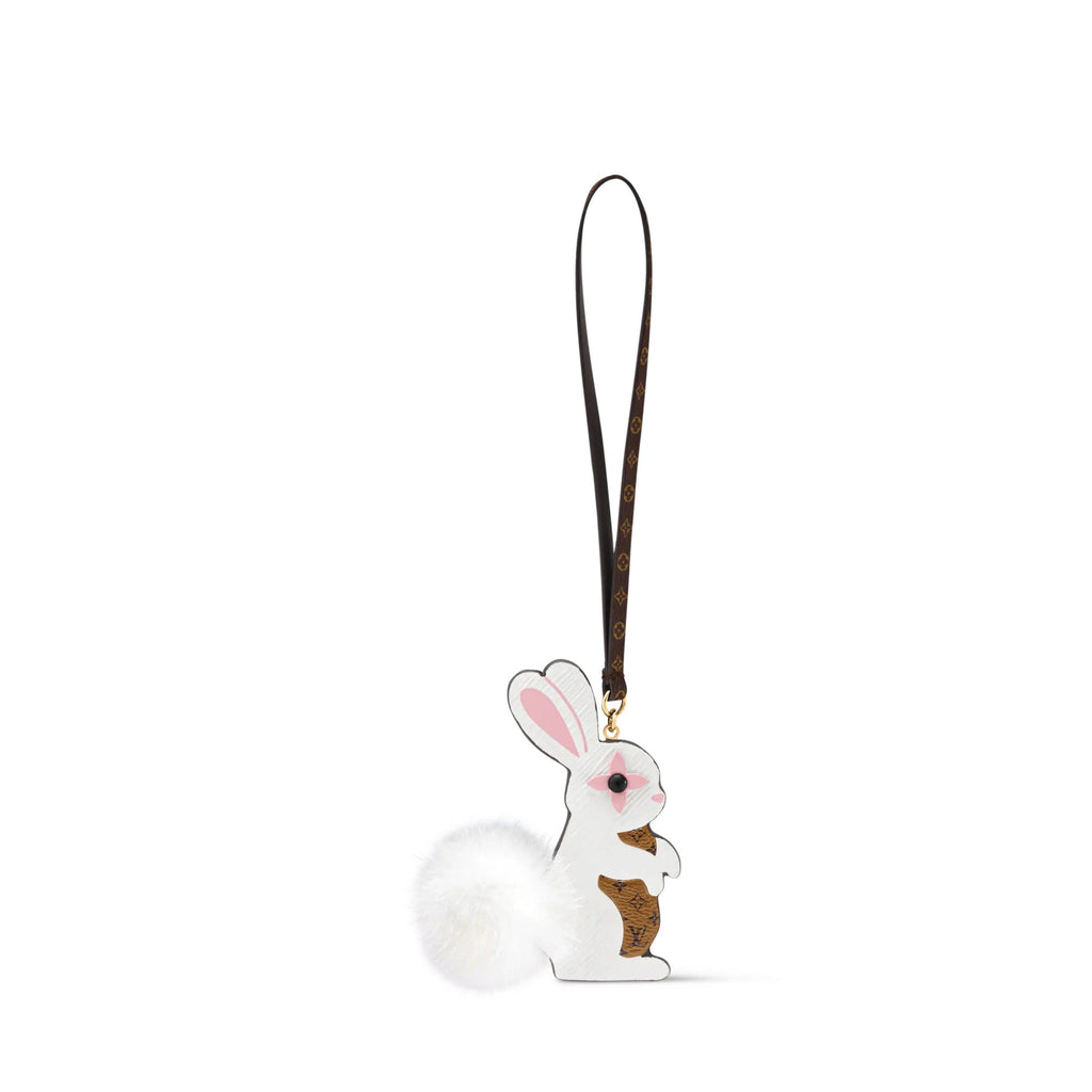 Rabbit LV Furry Friend Bag Charm