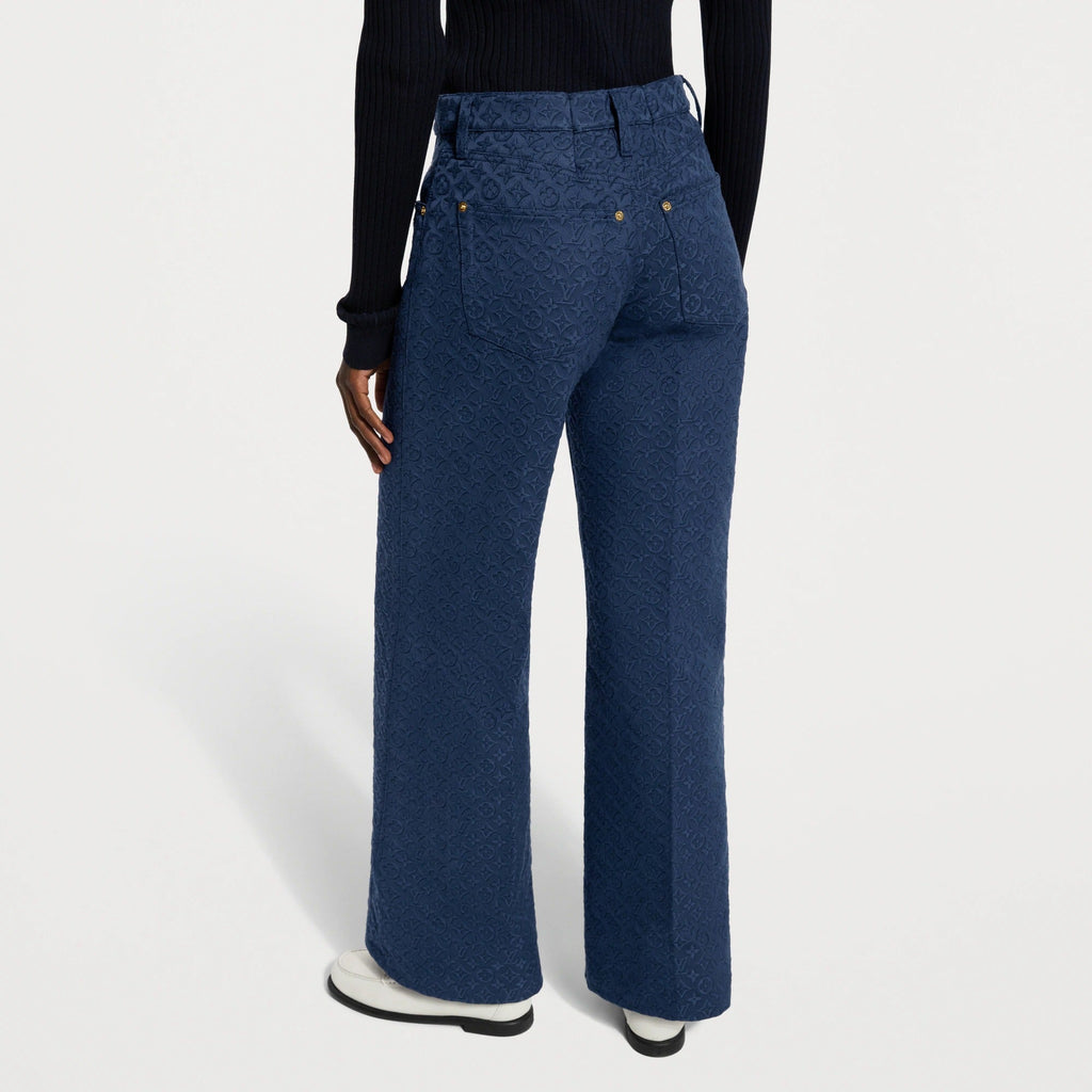 Monogram Jacquard Flared Pants