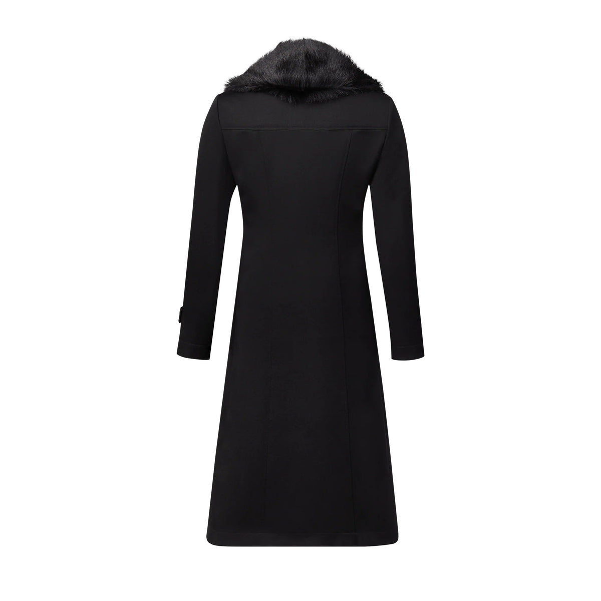 Removable Collar Rustic Button Coat