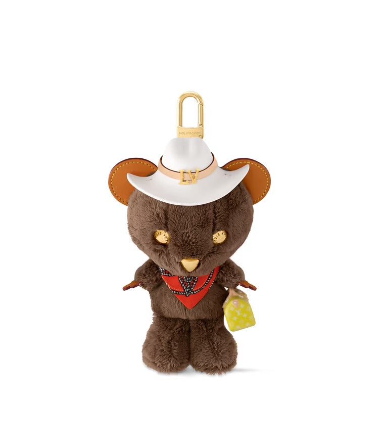 LV Louis Bear Bag Charm