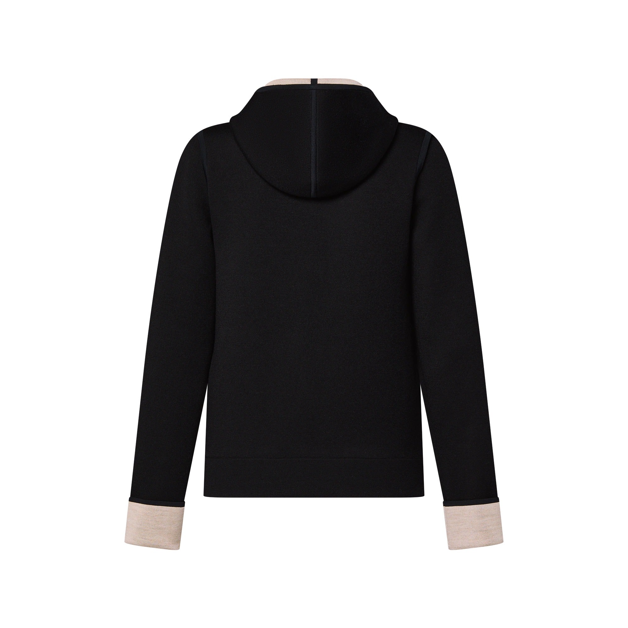 Monogram Accent Zip-Up Hoodie