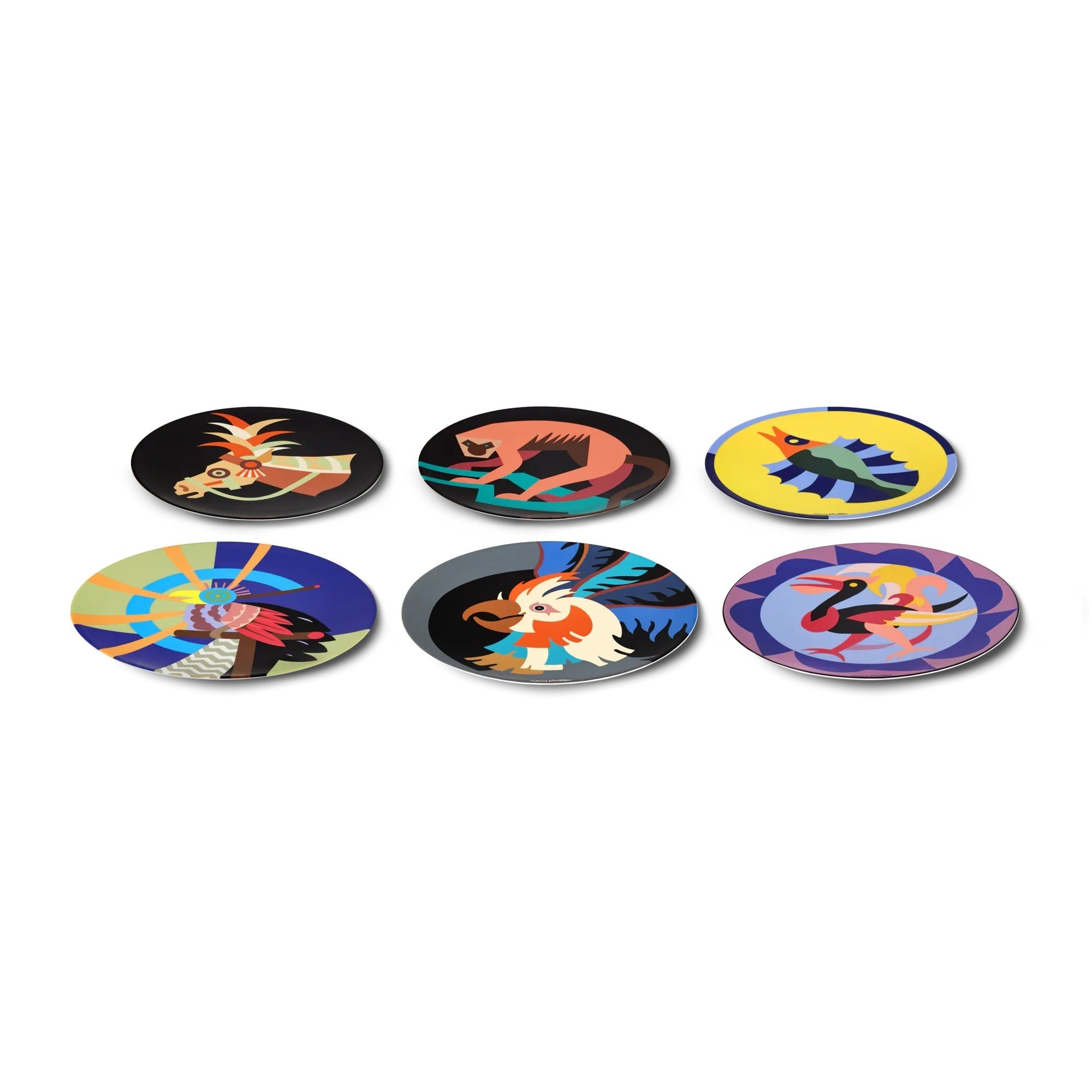 Animali Fantastici Set Of 6 Dinner Plates