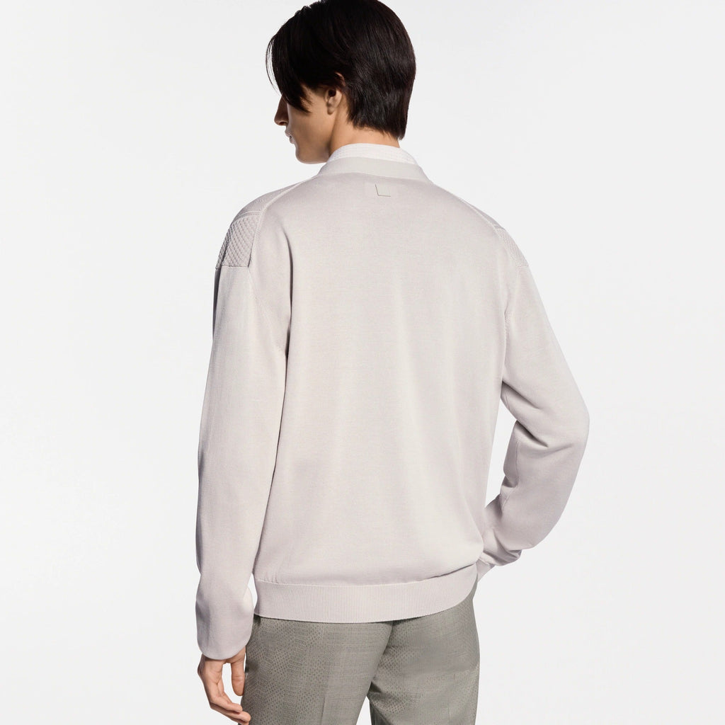 Pointelle Cotton-Silk Cardigan
