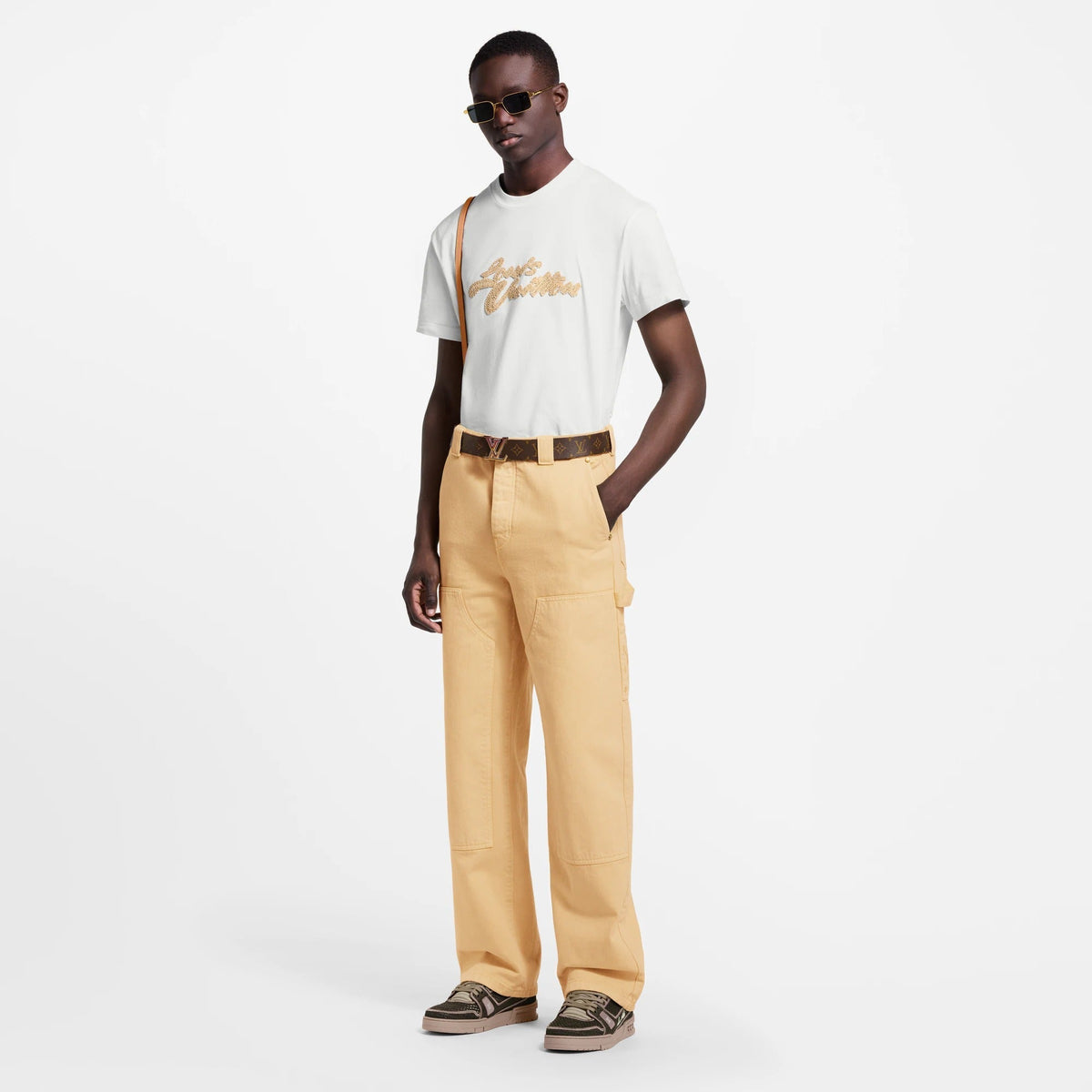 Garment-Dyed Denim Carpenter Pants