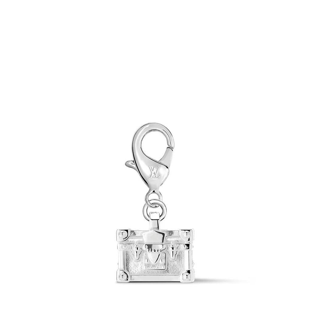 Petite Malle Silver LV Charm