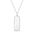 Les Gastons Vuitton Large Tag Pendant, White Gold and Diamonds