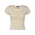 Striped Jersey Henley T-shirt