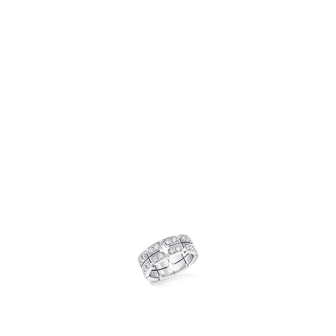 Tumbler Ring, White Gold and Diamonds