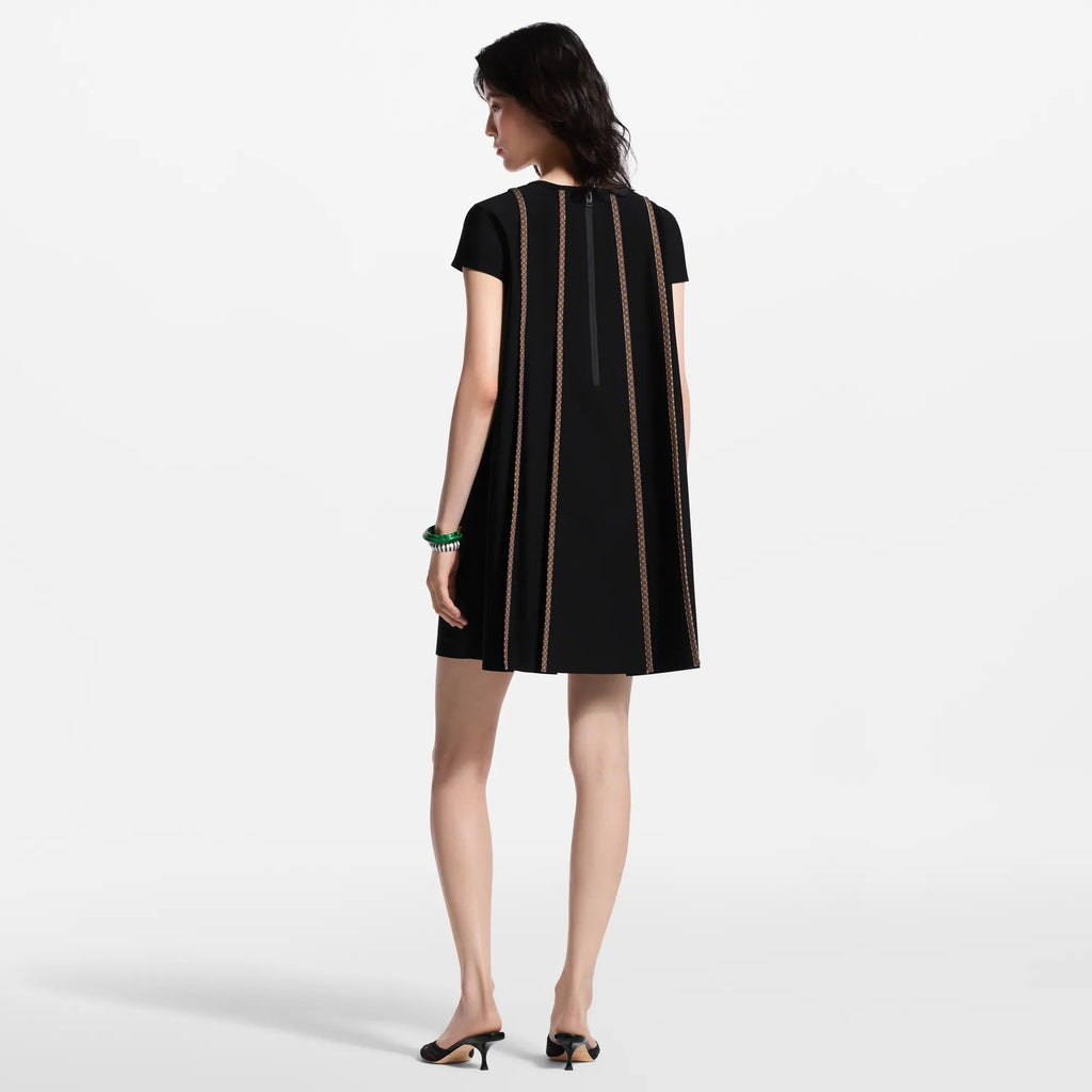 Monogram Accent Trapeze Dress
