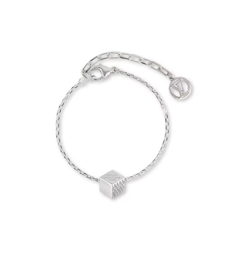 LV Cube Bracelet Silver
