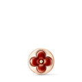 Color Blossom BB Sun Ear Stud, Pink Gold and Cornelian - Per Unit