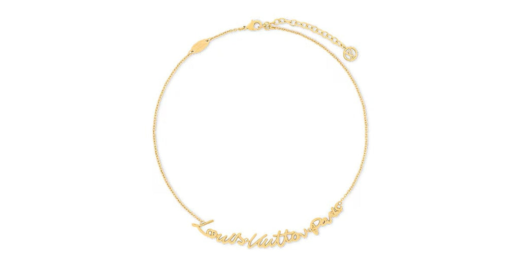 LV Script Necklace