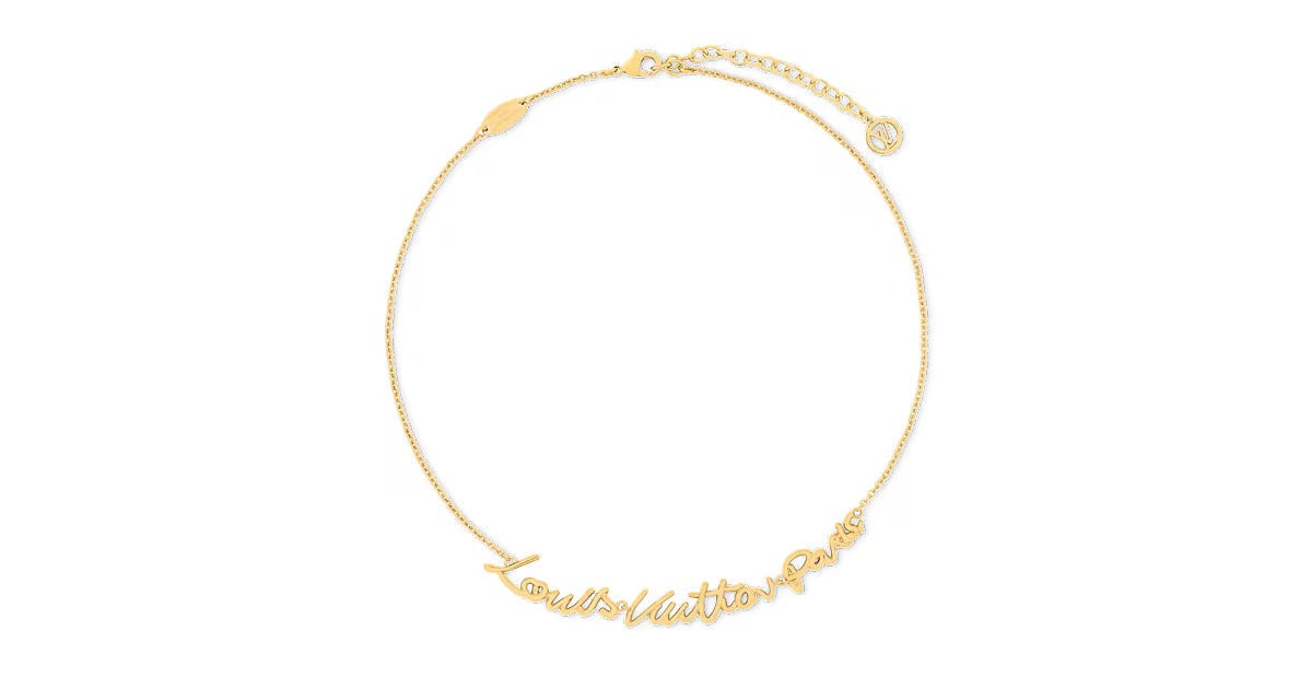 LV Script Necklace