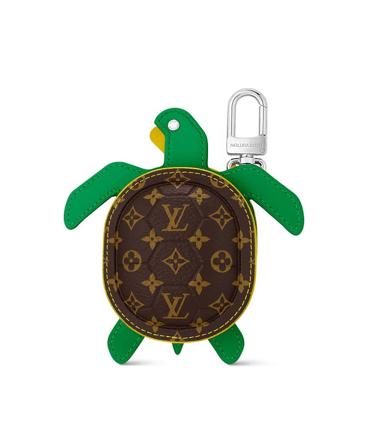 LV Turtle Pouch Bag Charm