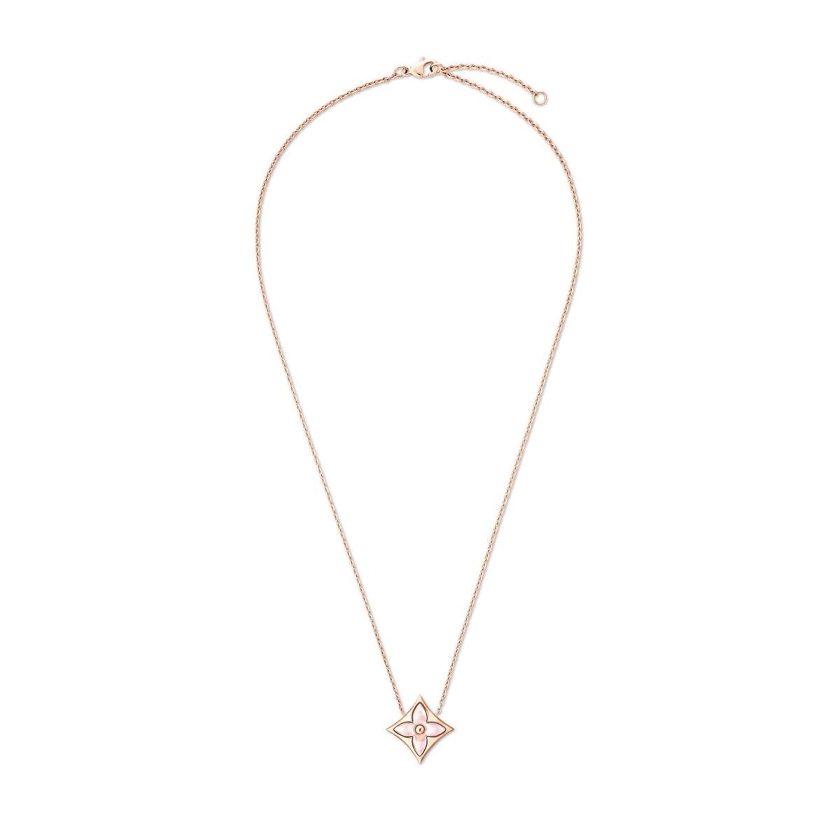 Color Blossom M Star Pendant, Rose Gold and Pink Mother-of-Pearl