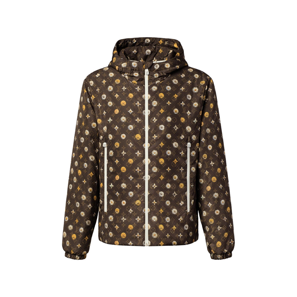 Monogram Printed Nylon Windbreaker