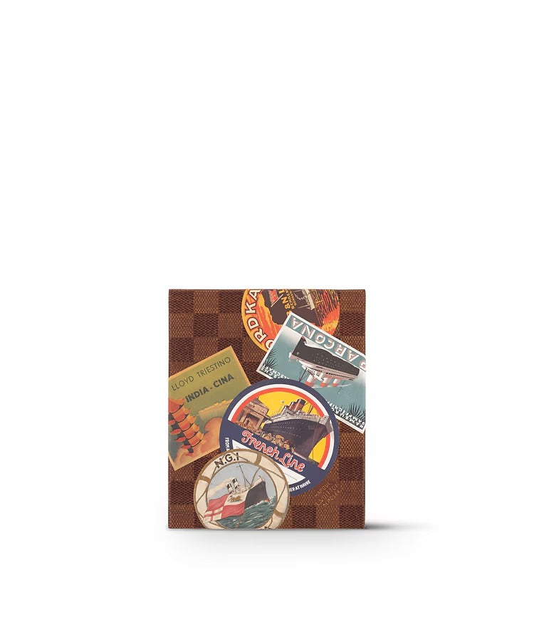 Ocean Liners Labels Postcard Box