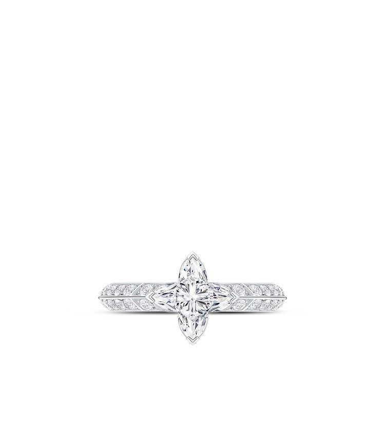 LV Diamonds Pavé Solitaire, LV Monogram Star Cut