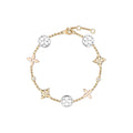 Idylle Blossom bracelet, 3 golds and diamonds