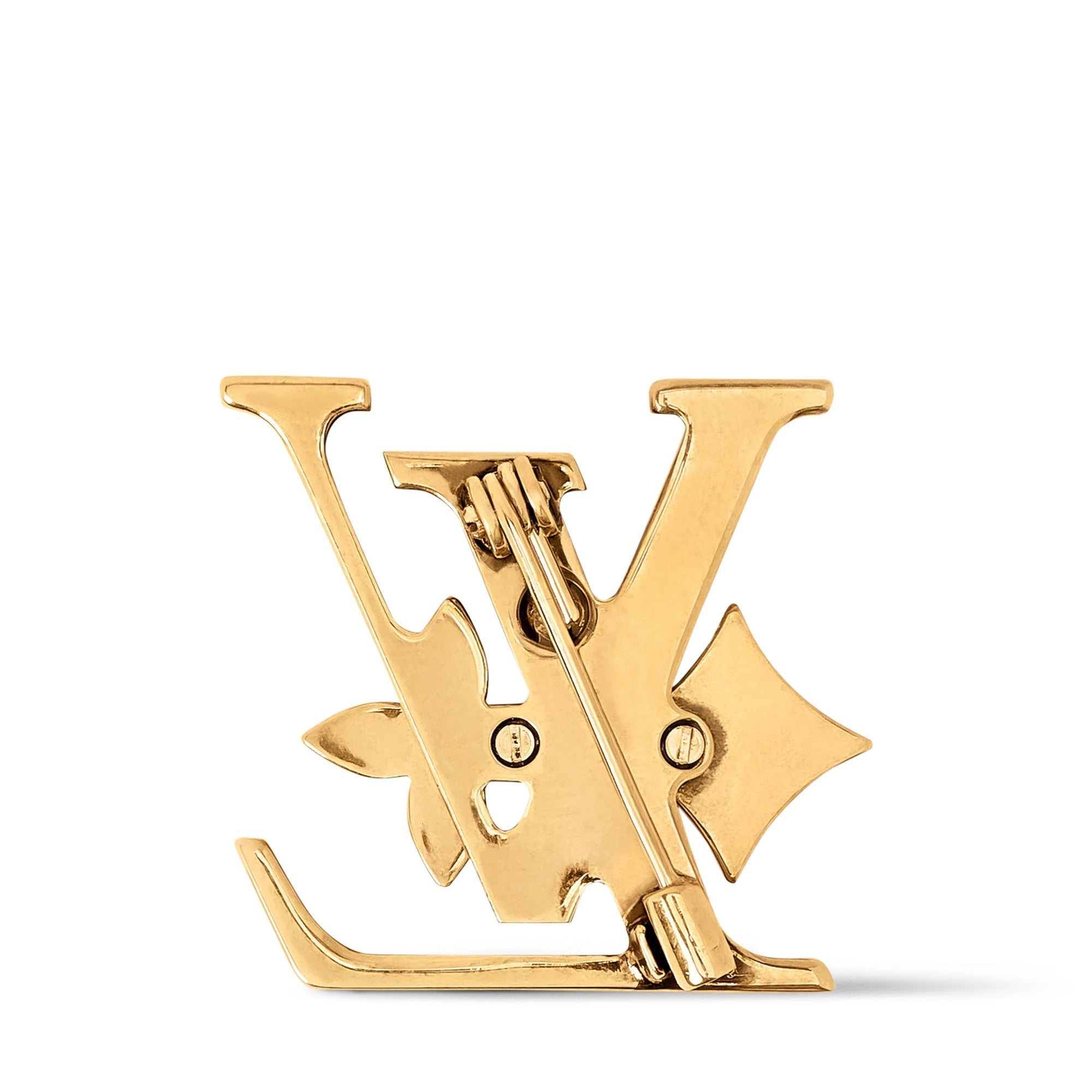 Monogram Row Brooch