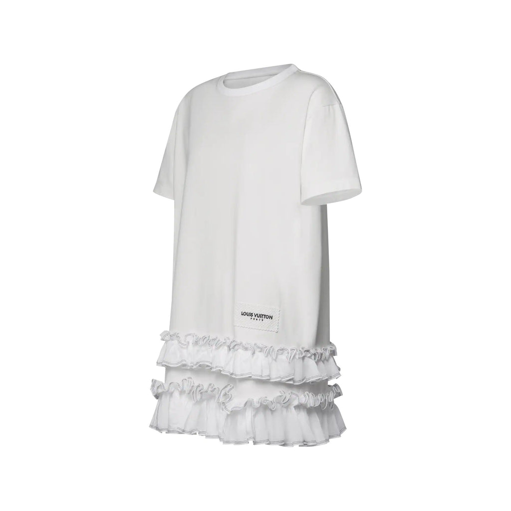 Ruffle Trim T-Shirt Dress