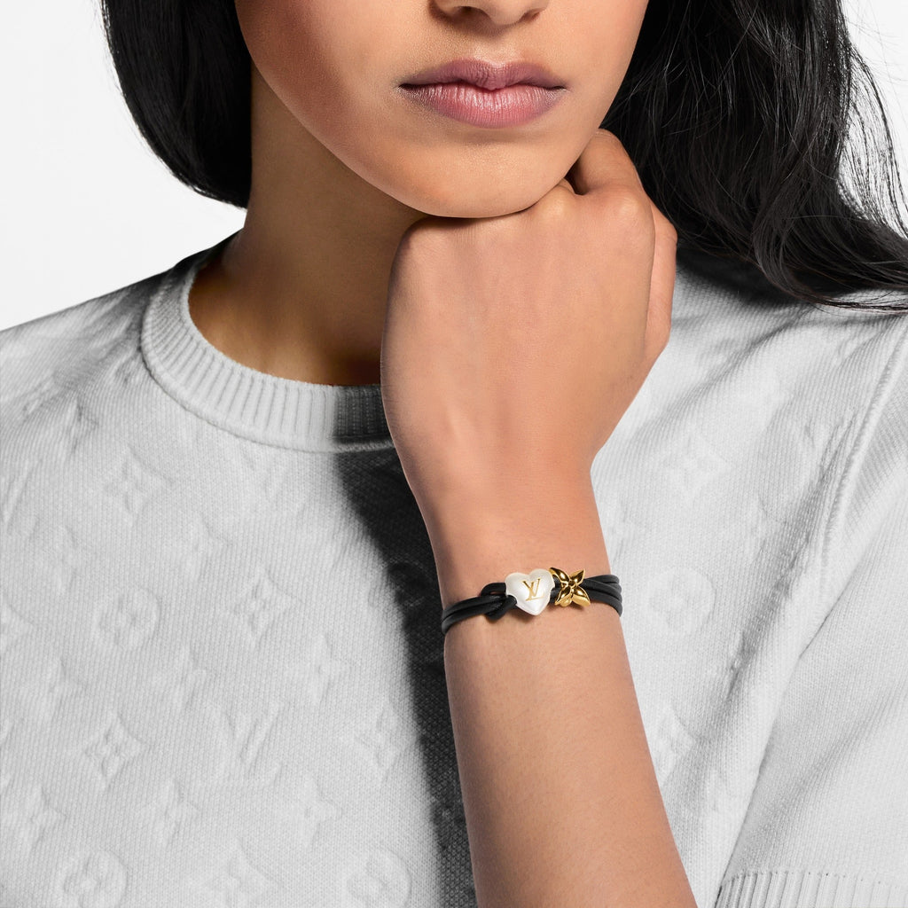LV Bloom Pearl Heart Bracelet