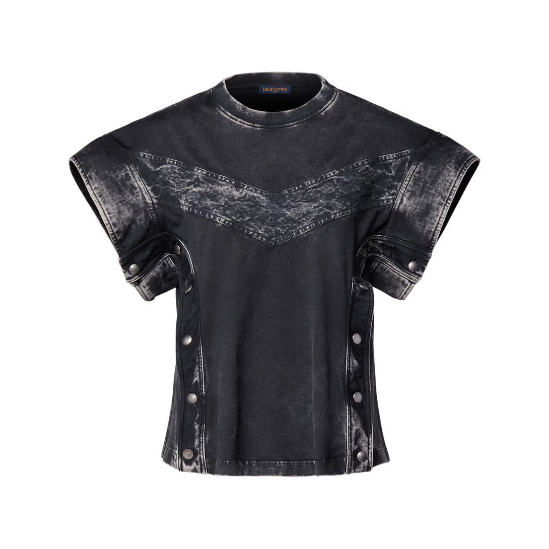 Denim Patchwork T-Shirt
