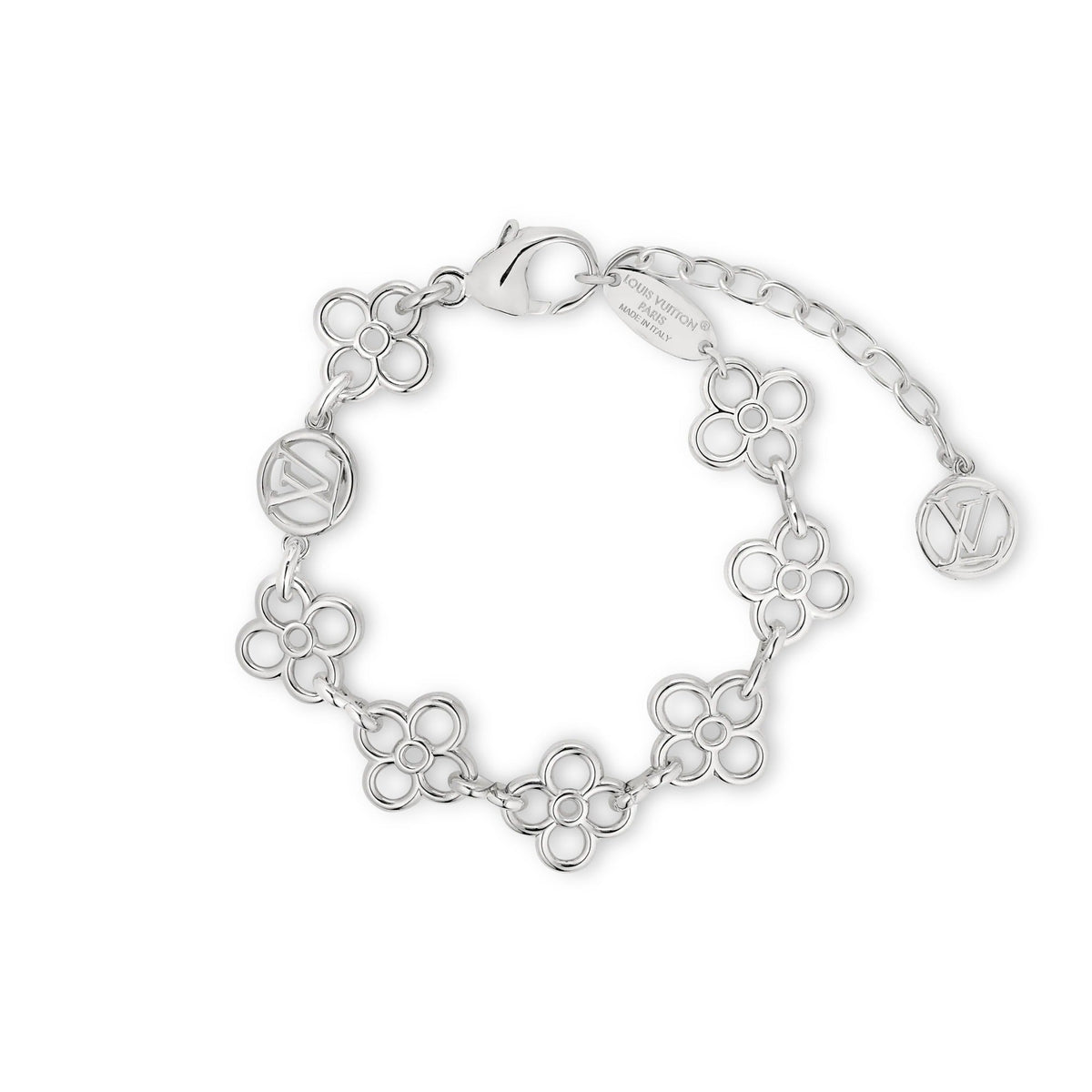 LV Charms Silver Bracelet