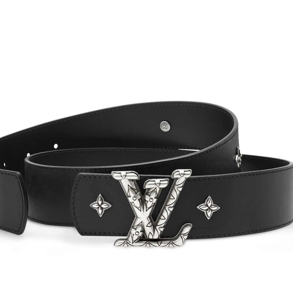 LV Dimension Drift Flower Studs 40mm Reversible Belt
