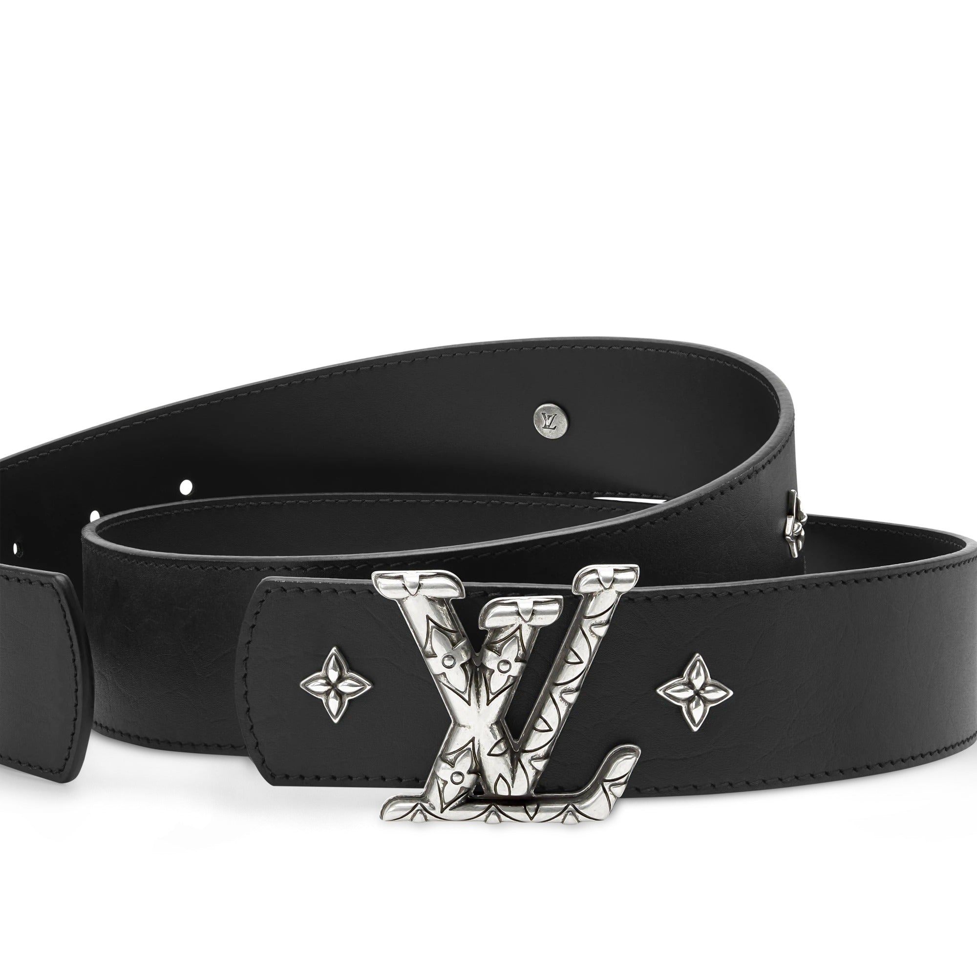 LV Dimension Drift Flower Studs 40mm Reversible Belt