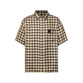 Damier Jacquard Short-Sleeved Shirt