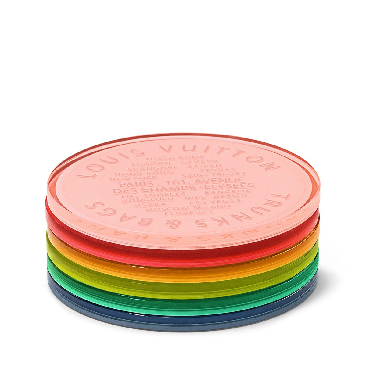 Monogram Fluo Coasters