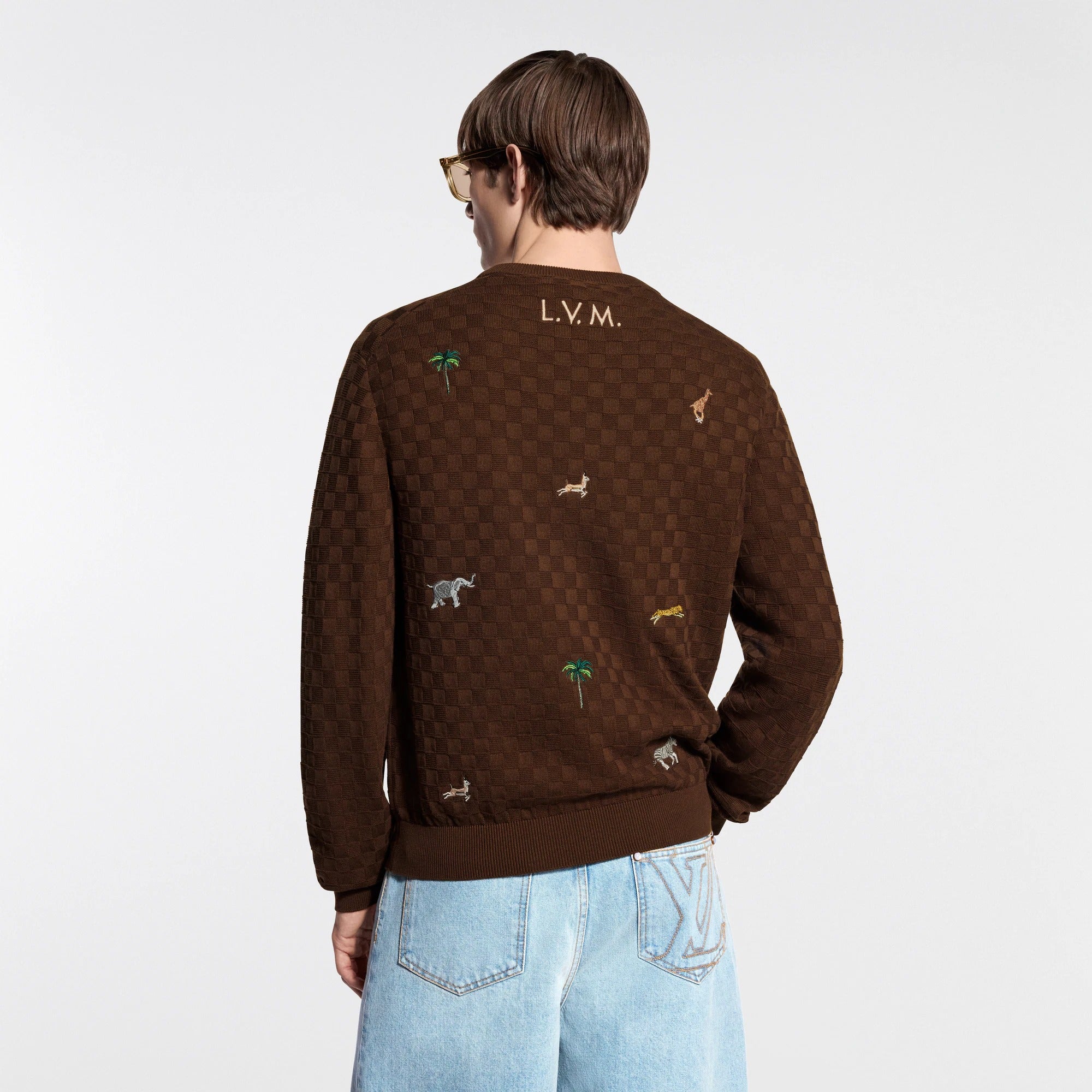 LV x The The Darjeeling Limited Embroidered Long-Sleeved Crewneck