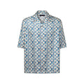 Monogram Printed Silk Short-Sleeved Shirt