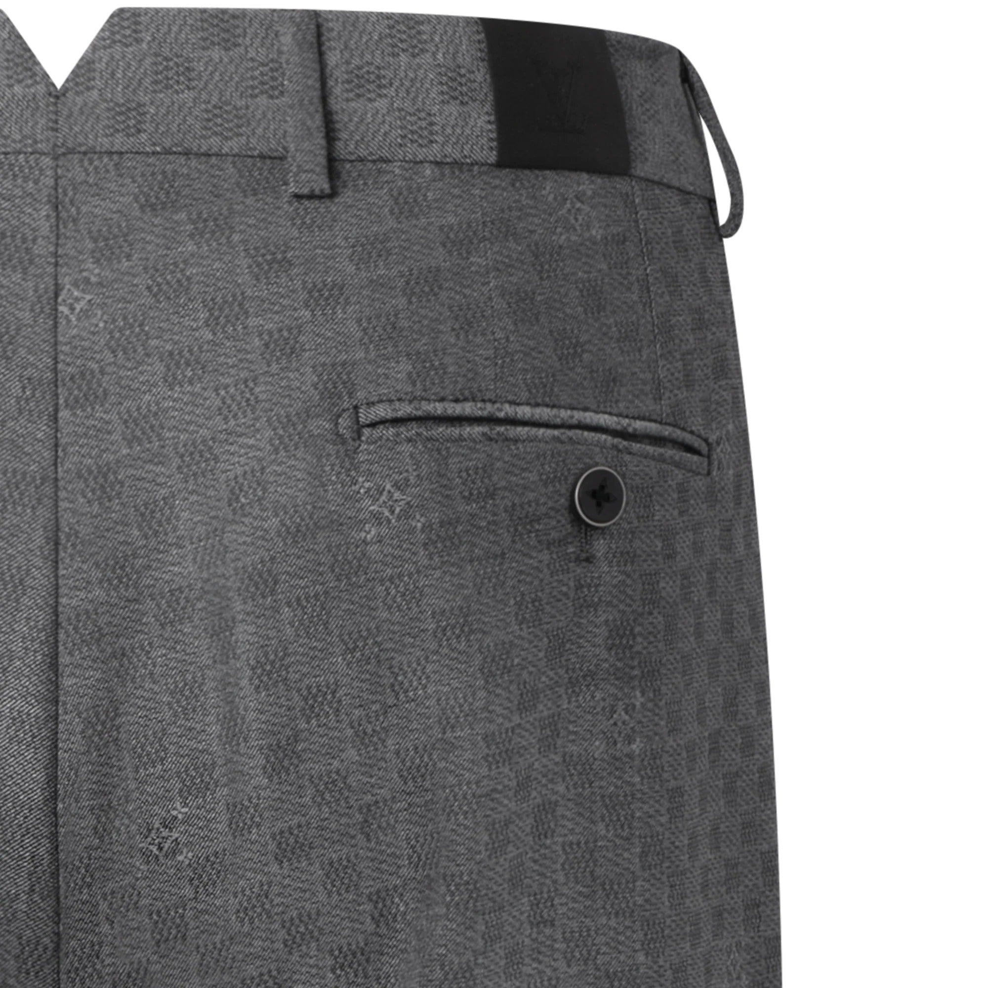 Damier Jacquard Cigarette Pants
