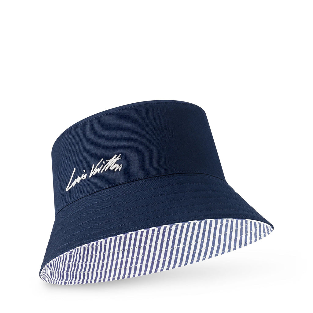 LV League Striped Bucket Hat