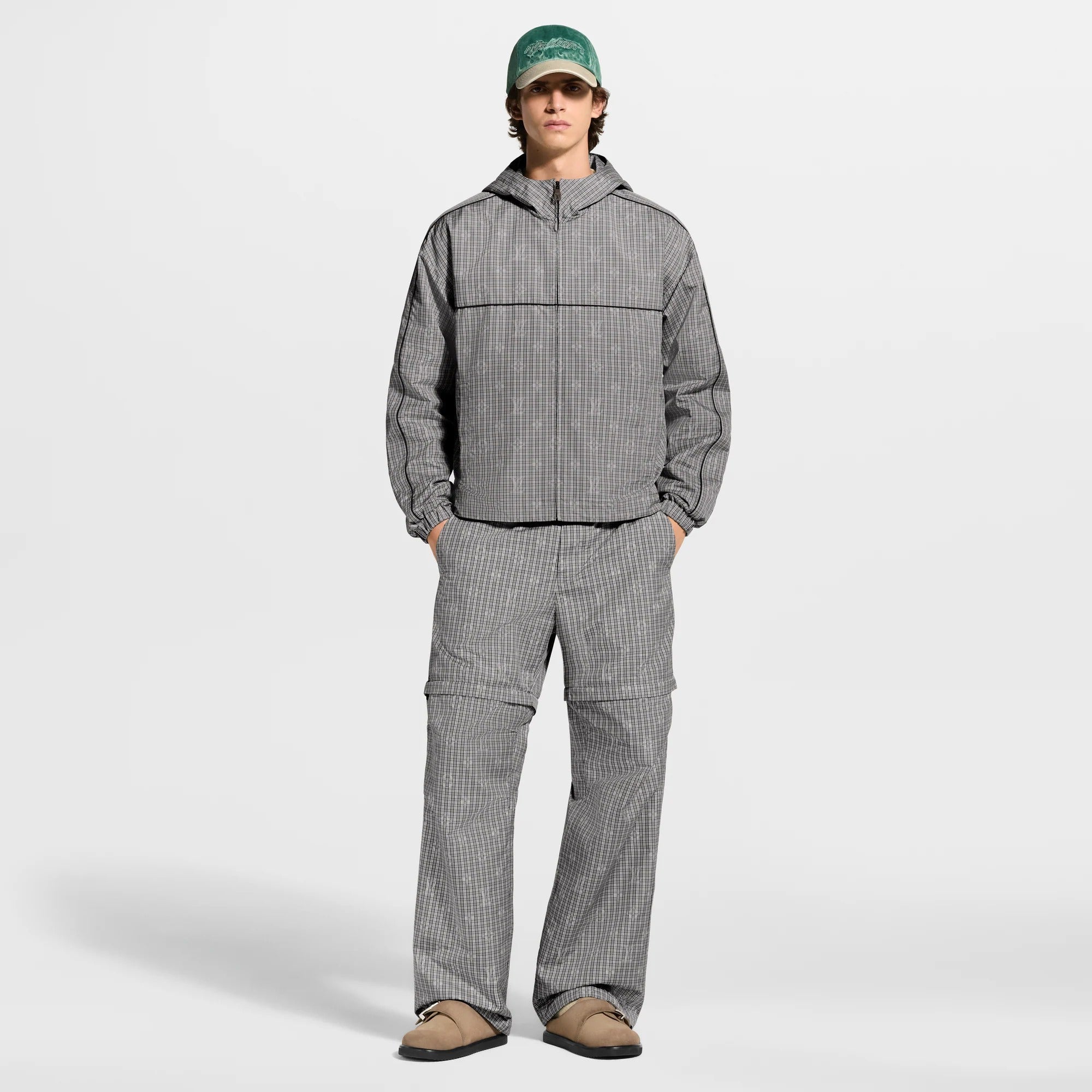 Monogram Check Convertible Pants